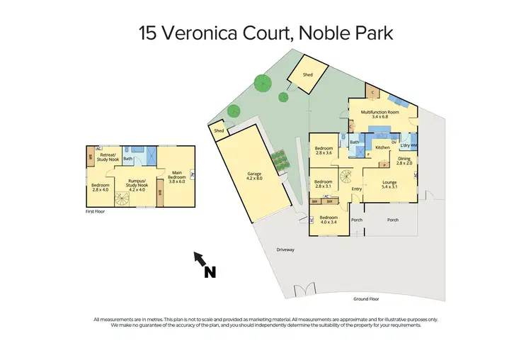 Floorplan of Homely house listing, 15 Veronica Court, Noble Park VIC 3174