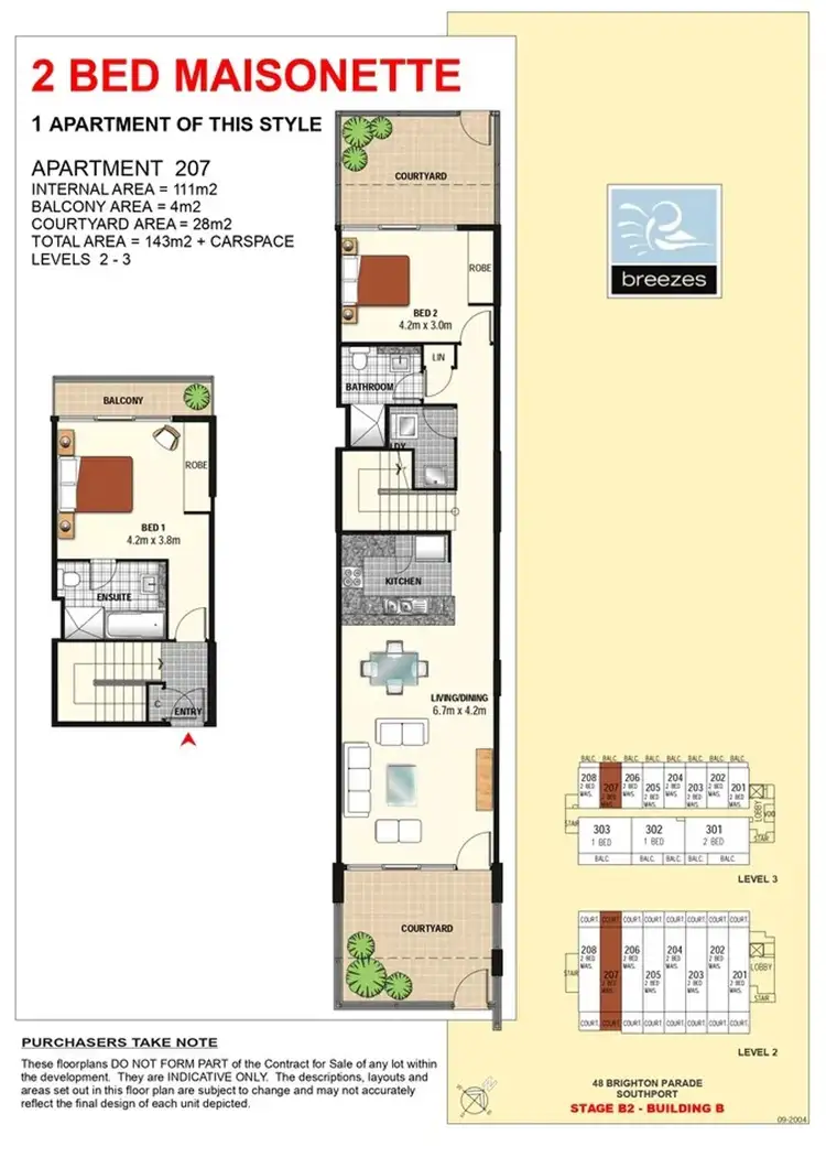Floorplan of Homely apartment listing, 207/3 Como Crescent, Southport QLD 4215