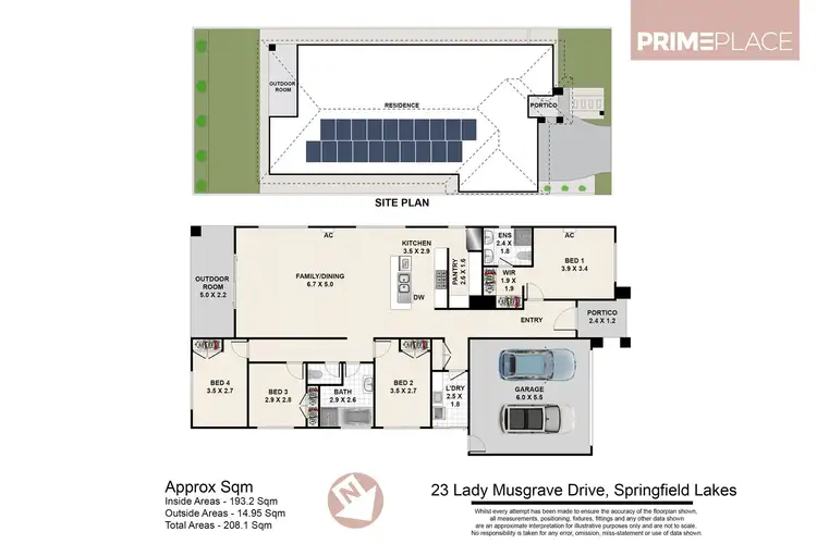 Floorplan of Homely house listing, 23 Lady Musgrave Drive, Springfield Lakes QLD 4300