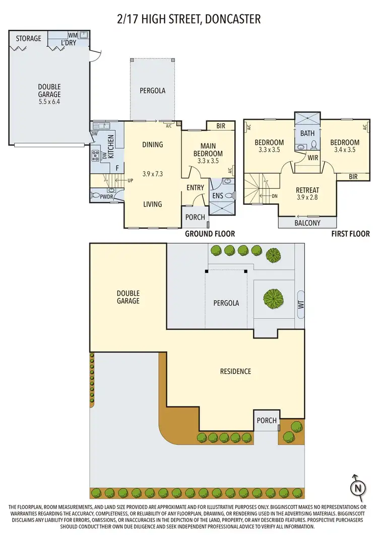 Floorplan of Homely townhouse listing, 2/17 High Street, Doncaster VIC 3108