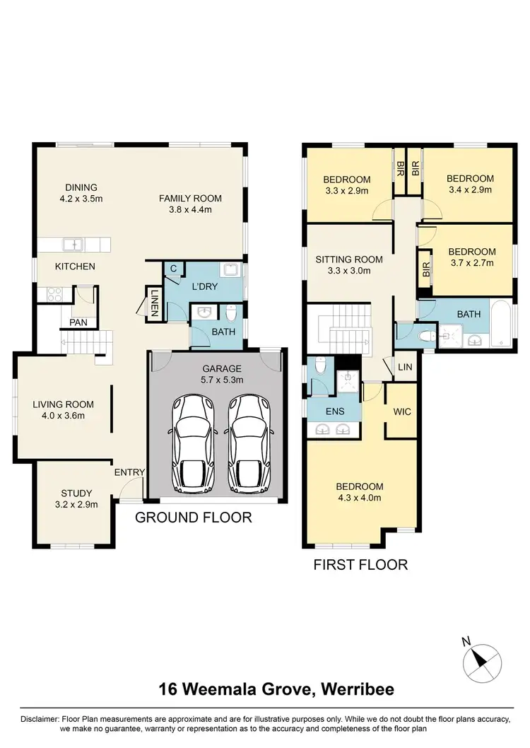 Floorplan of Homely house listing, 16 Weemala Grove, Werribee VIC 3030