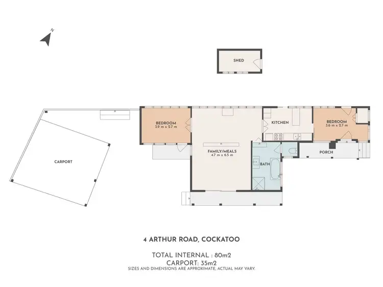 Floorplan of Homely house listing, 4 Arthur Road, Cockatoo VIC 3781
