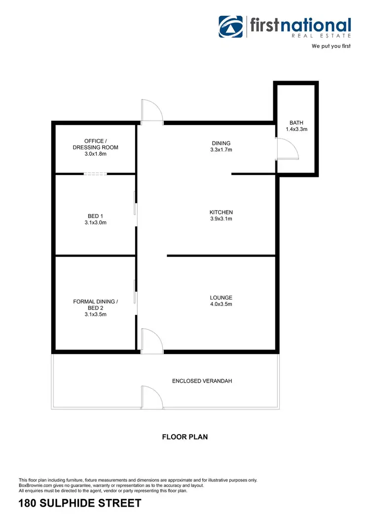 Floorplan of Homely house listing, 180 Sulphide Street, Broken Hill NSW 2880