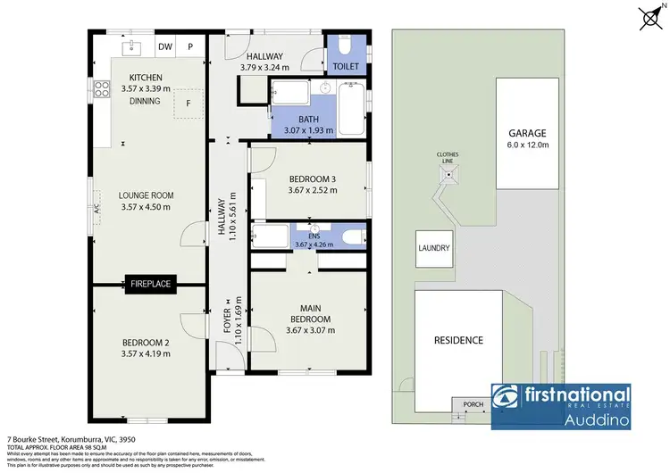 Floorplan of Homely house listing, 7 Bourke Street, Korumburra VIC 3950