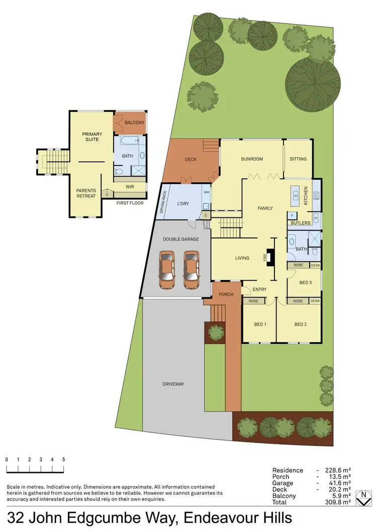 Floorplan of Homely house listing, 32 John Edgcumbe Way, Endeavour Hills VIC 3802