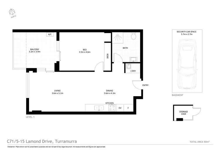 Floorplan of Homely unit listing, 71/5-15C Lamond Drive, Turramurra NSW 2074
