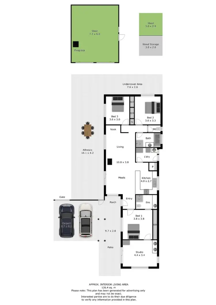 Floorplan of Homely house listing, 17 Service Street, Porepunkah VIC 3740