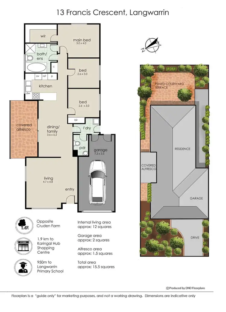 Floorplan of Homely house listing, 13 Francis Crescent, Langwarrin VIC 3910