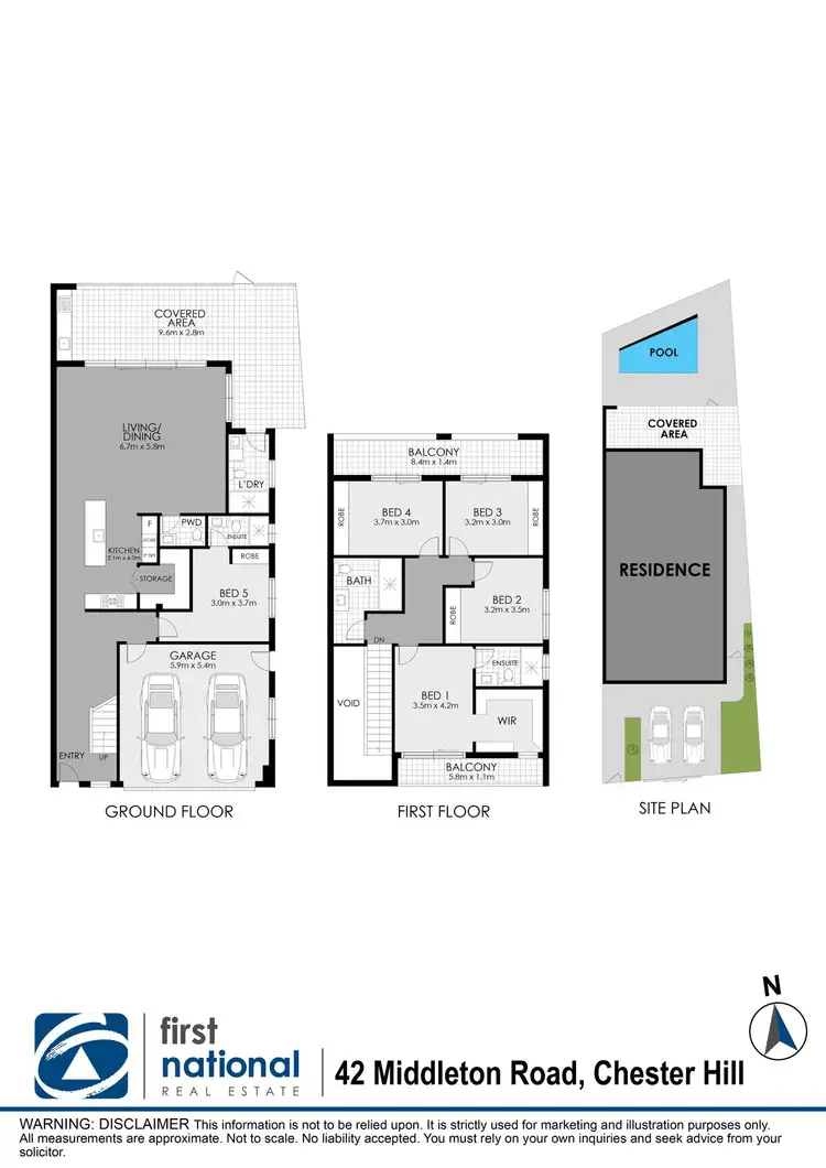 Floorplan of Homely semi-detached listing, 42 Middleton Road, Chester Hill NSW 2162