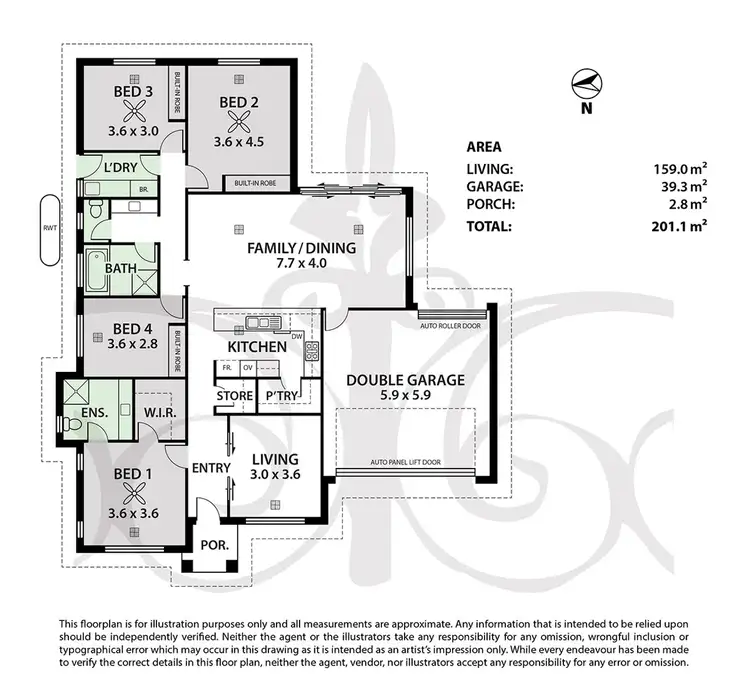 Floorplan of Homely house listing, 1 Mustang Way, Mount Barker SA 5251