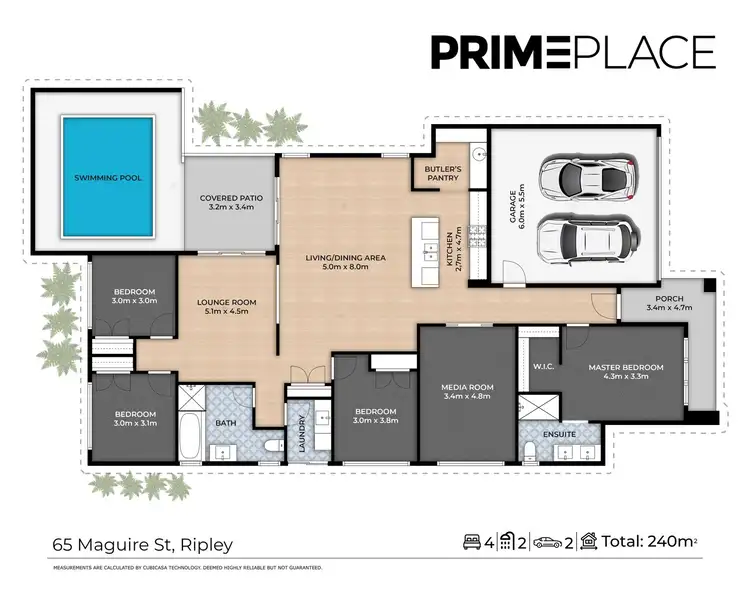 Floorplan of Homely house listing, 65 Maguire Street, Ripley QLD 4306