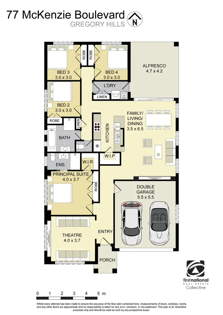 Floorplan of Homely house listing, 77 McKenzie Boulevard, Gregory Hills NSW 2557