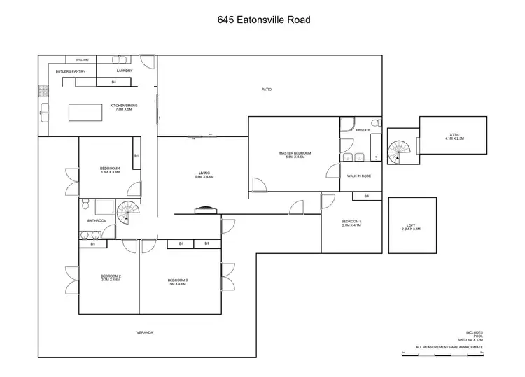 Floorplan of Homely house listing, 645 Eatonsville Road, Eatonsville NSW 2460