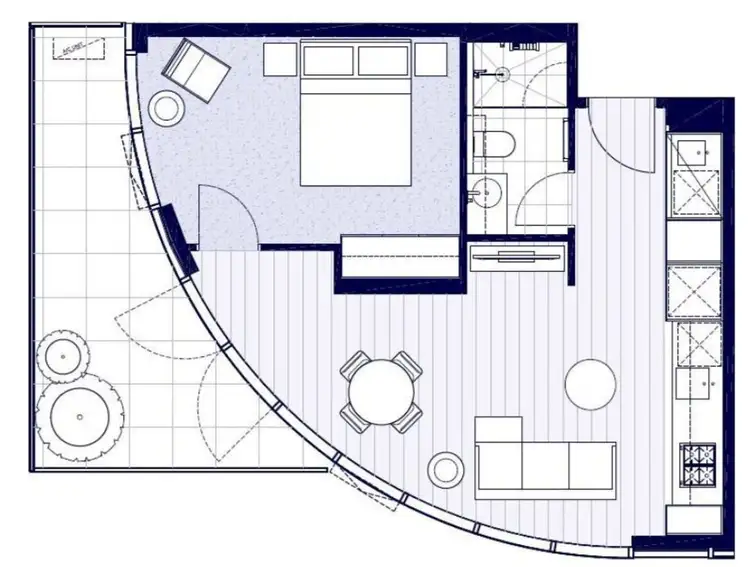 Floorplan of Homely apartment listing, 1008/393 Spencer Street, Melbourne VIC 3000