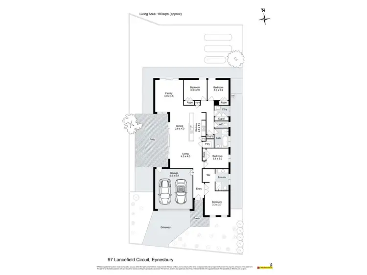 Floorplan of Homely house listing, 97 Lancefield Circuit, Eynesbury VIC 3338