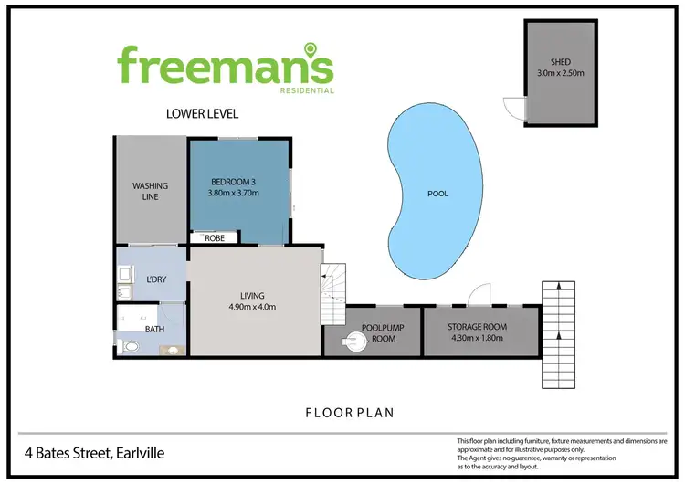 Floorplan of Homely house listing, 4 Bates Street, Earlville QLD 4870