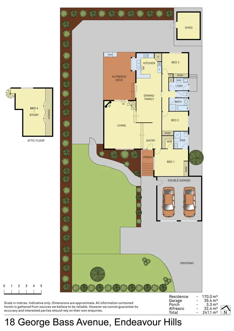 Floorplan of Homely house listing, 18 George Bass Avenue, Endeavour Hills VIC 3802
