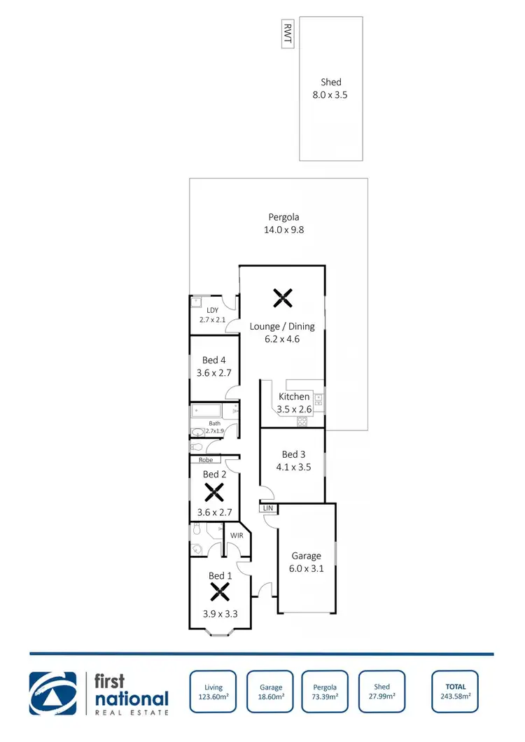 Floorplan of Homely house listing, 21B Highview Grove, Moonta Bay SA 5558