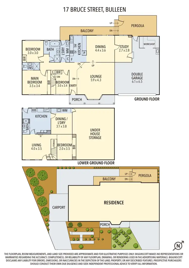 Floorplan of Homely house listing, 17 Bruce Street, Bulleen VIC 3105