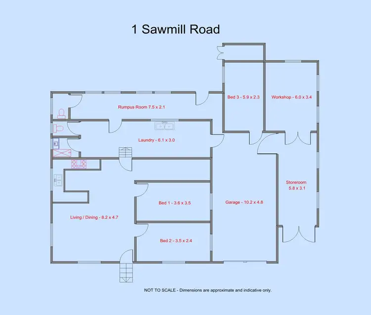 Floorplan of Homely house listing, 1 Sawmill Road, Mundoo QLD 4860