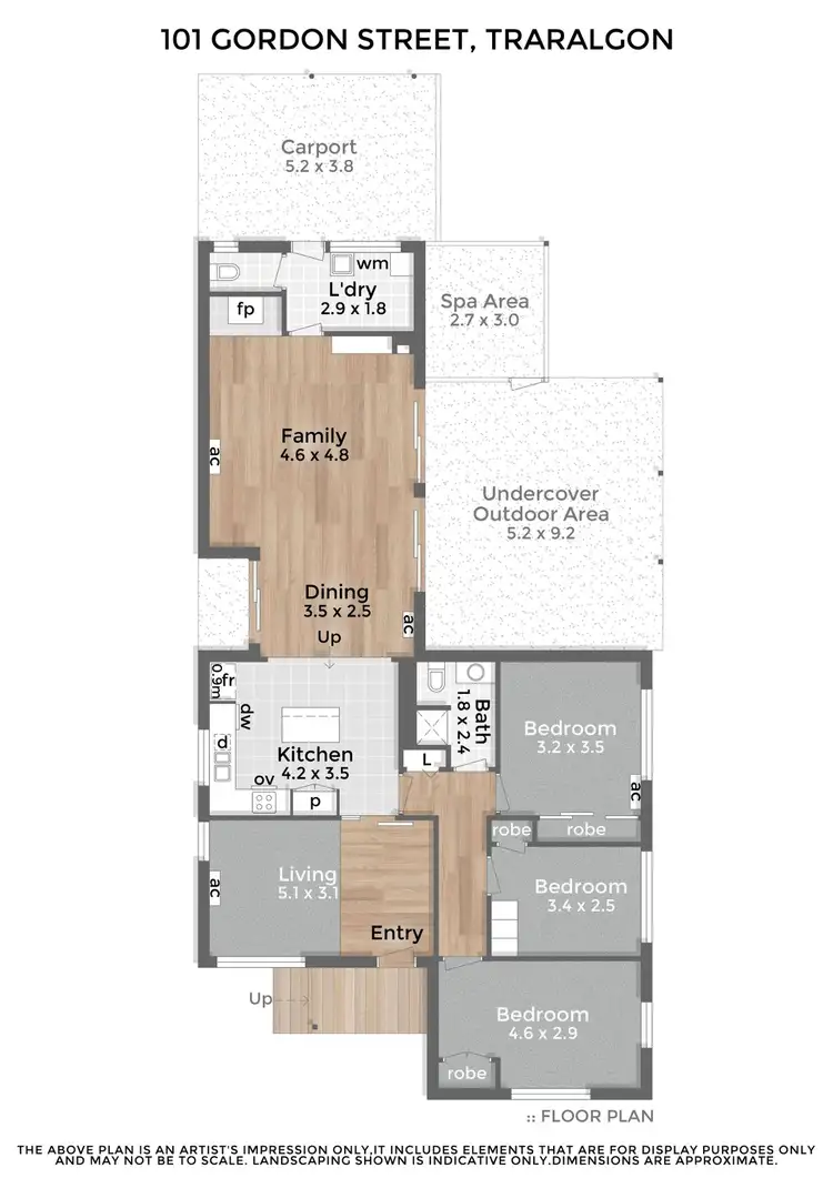 Floorplan of Homely house listing, 101 Gordon Street, Traralgon VIC 3844