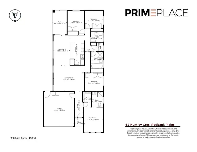 Floorplan of Homely house listing, 62 Huntley Crescent, Redbank Plains QLD 4301