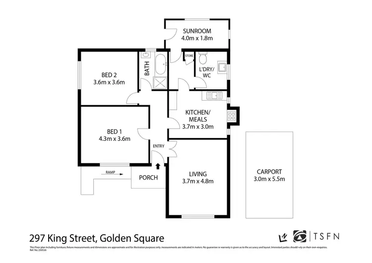 Floorplan of Homely house listing, 297 King Street, Golden Square VIC 3555