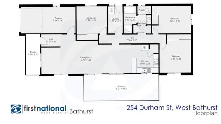 Floorplan of Homely house listing, 254 Durham Street, Bathurst NSW 2795