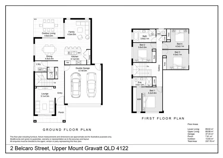 Floorplan of Homely house listing, 2 Belcaro Street, Upper Mount Gravatt QLD 4122