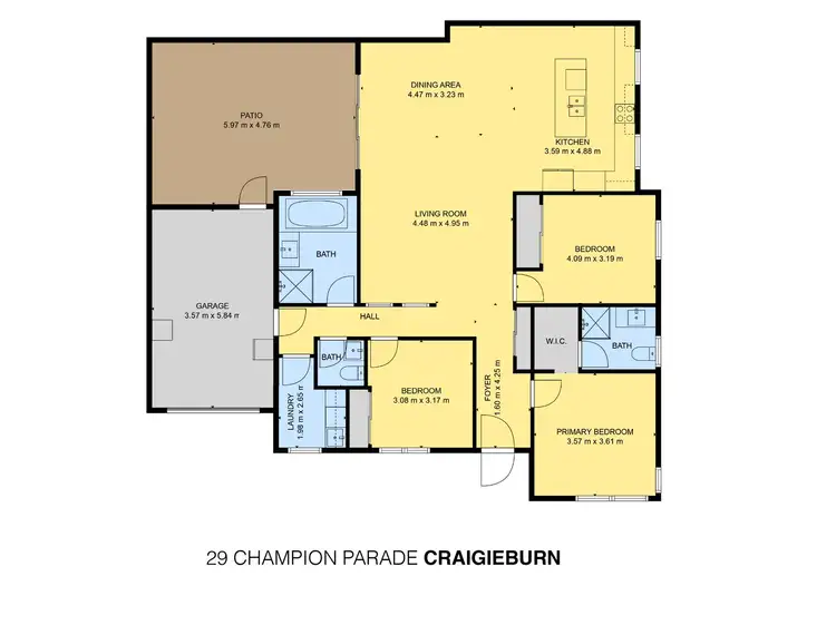 Floorplan of Homely house listing, 29 Champion Parade, Craigieburn VIC 3064