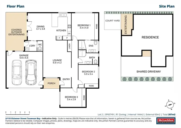 Floorplan of Homely villa listing, 2/115 Elsiemer Street, Toowoon Bay NSW 2261