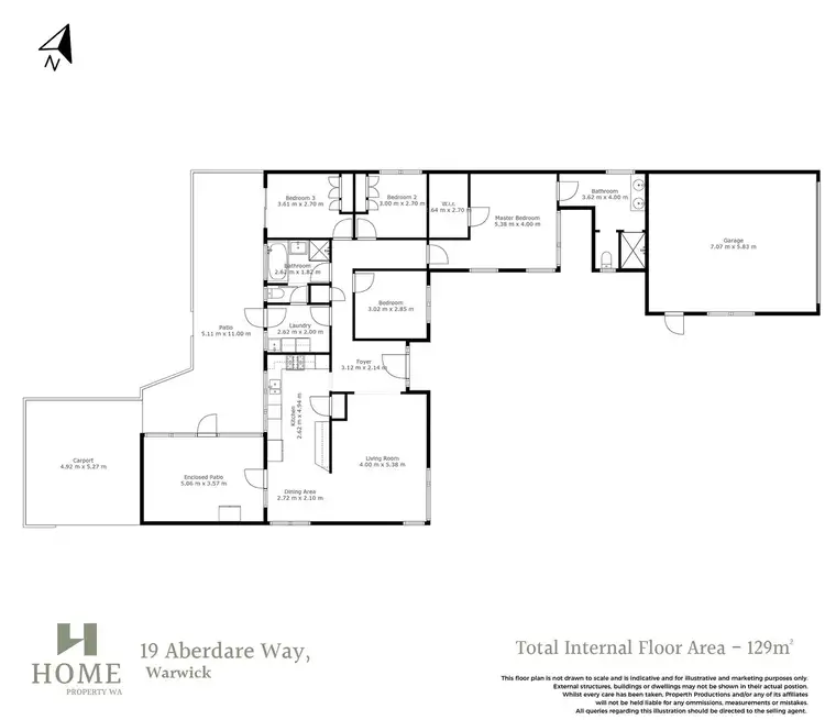 Floorplan of Homely house listing, 19 Aberdare Way, Warwick WA 6024