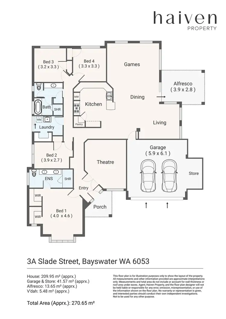 Floorplan of Homely house listing, 3A Slade Street, Bayswater WA 6053
