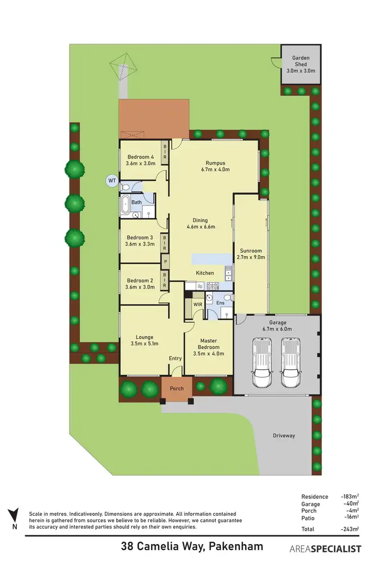Floorplan of Homely house listing, 38 Camelia Way, Pakenham VIC 3810