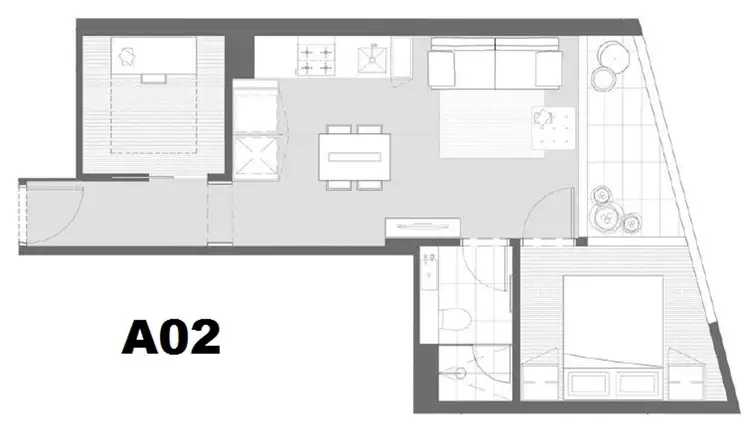 Floorplan of Homely apartment listing, 1907/135 A'Beckett Street, Melbourne VIC 3000