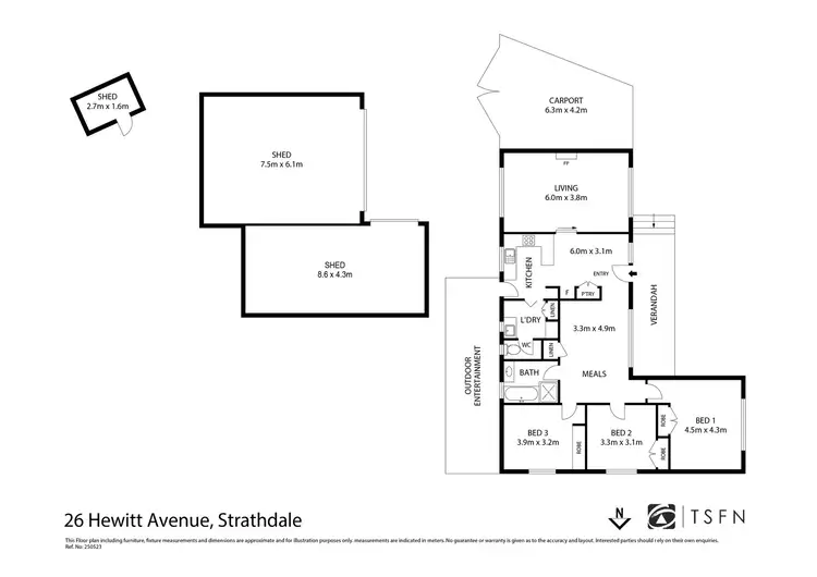 Floorplan of Homely house listing, 26 Hewitt Avenue, Kennington VIC 3550