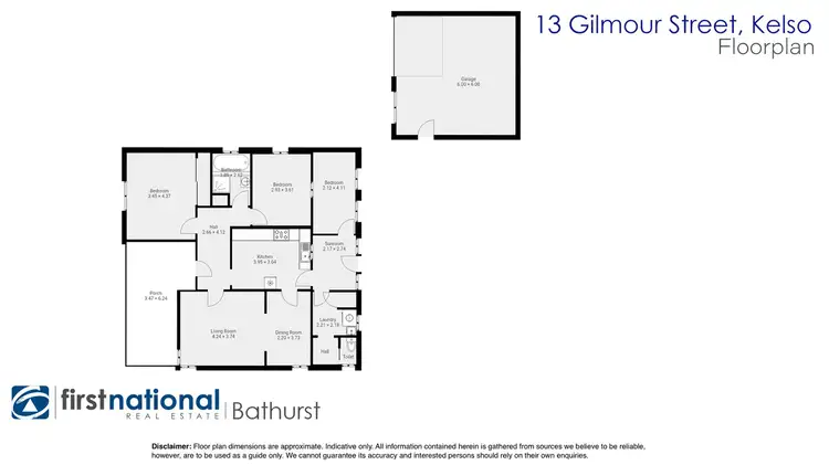 Floorplan of Homely house listing, 13 Gilmour Street, Kelso NSW 2795