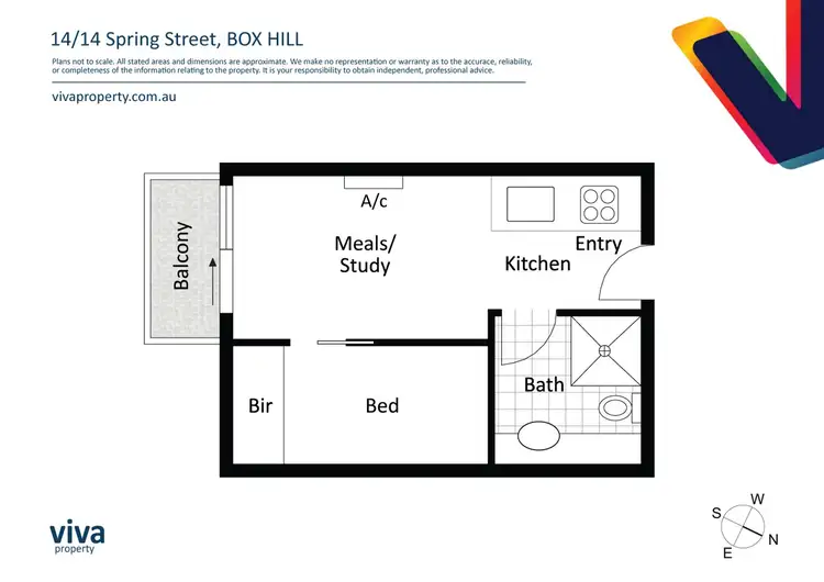 Floorplan of Homely apartment listing, 14/14 Spring Street, Box Hill VIC 3128