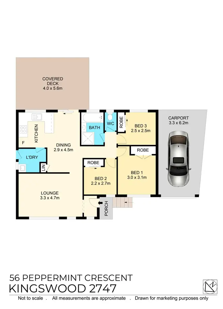 Floorplan of Homely house listing, 56 Peppermint Crescent, Kingswood NSW 2747