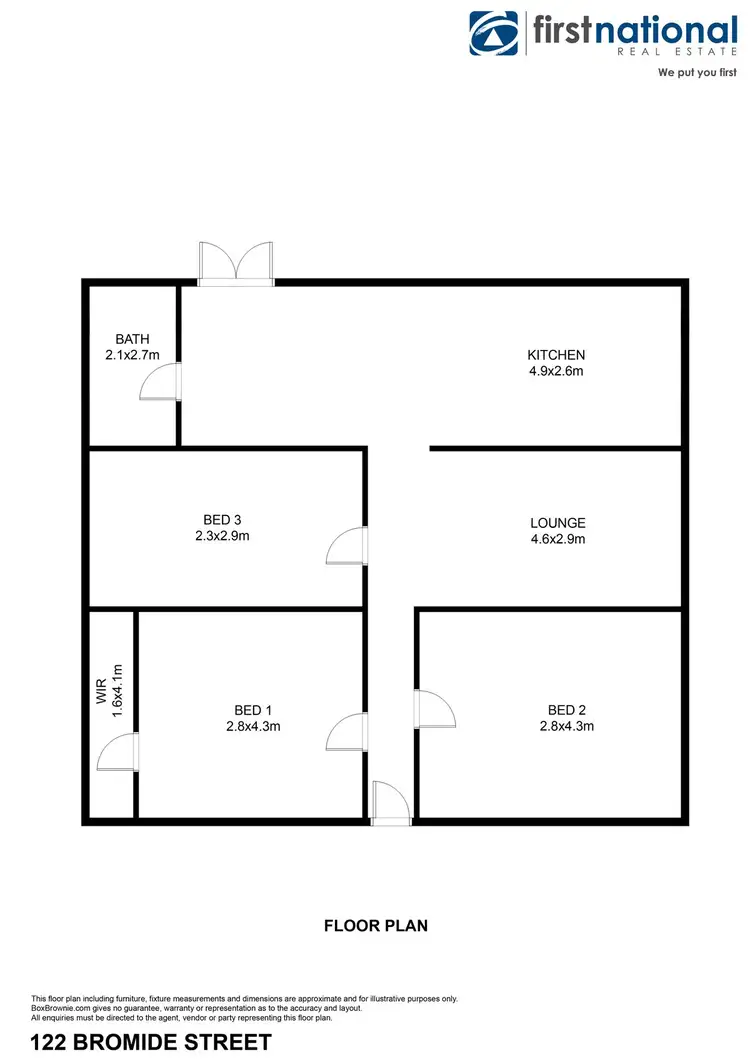 Floorplan of Homely house listing, 122 Bromide Street, Broken Hill NSW 2880