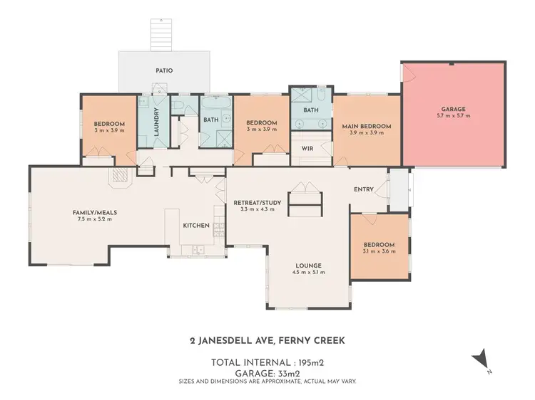 Floorplan of Homely house listing, 2 Janesdell Avenue, Ferny Creek VIC 3786