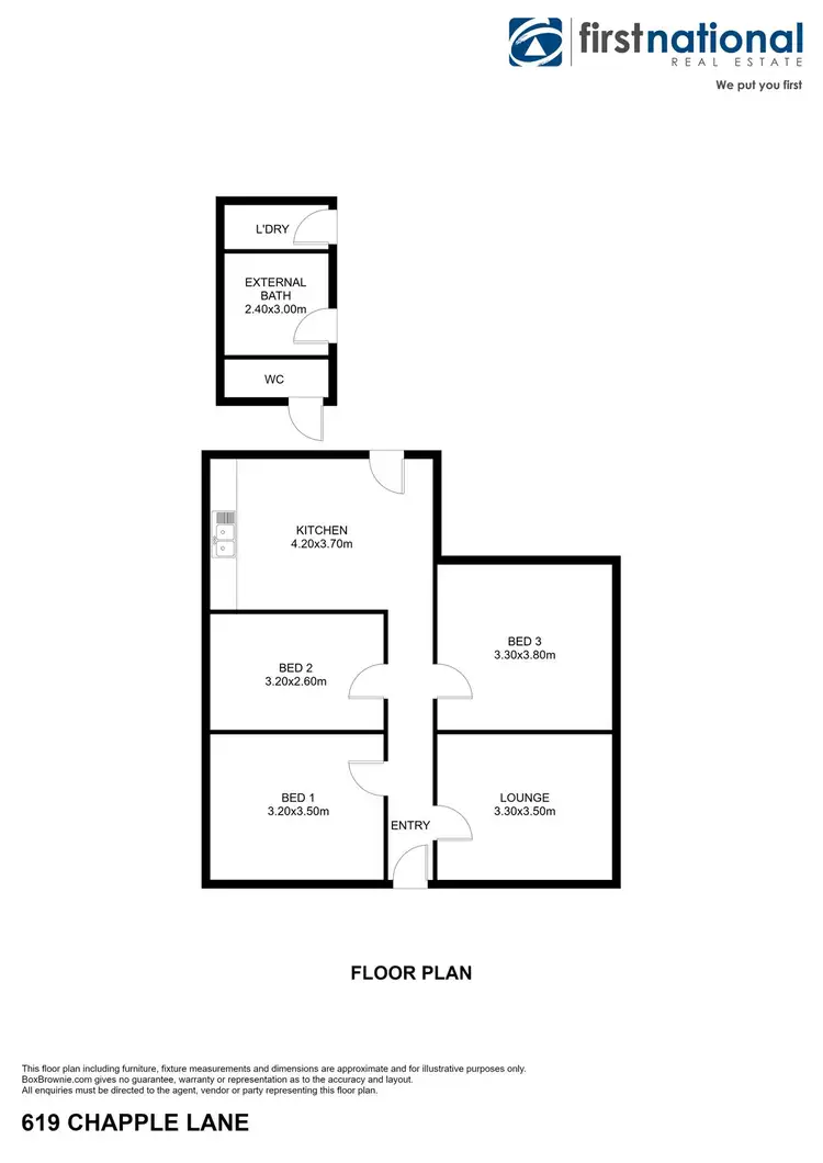 Floorplan of Homely house listing, 619 Chapple Lane, Broken Hill NSW 2880