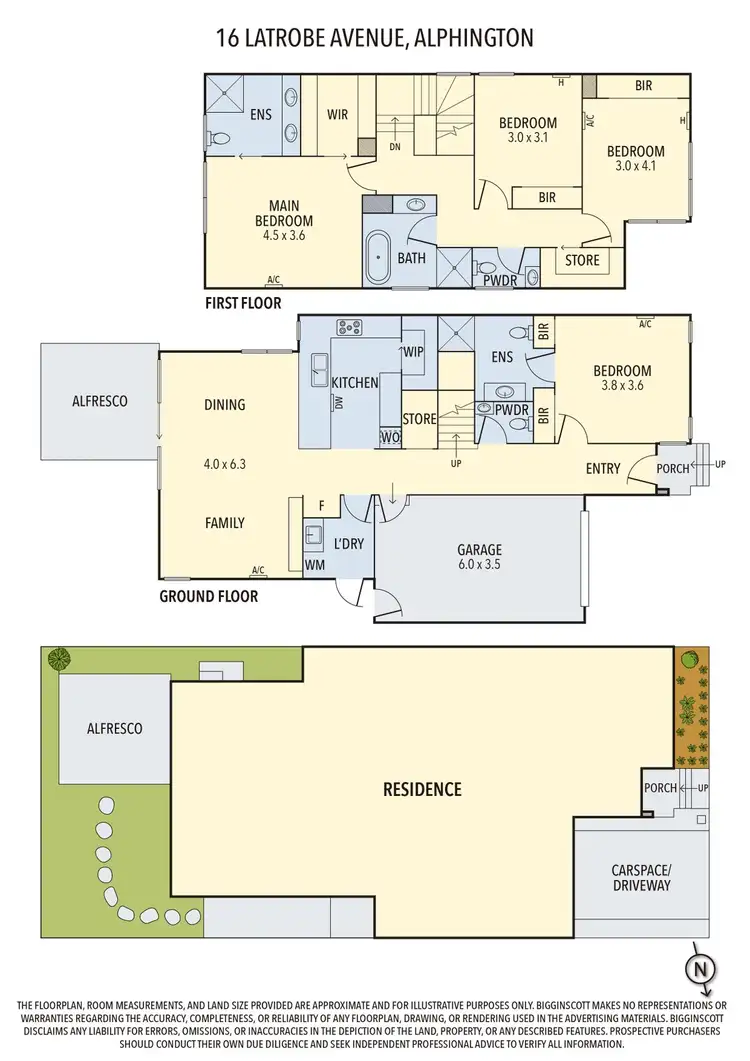 Floorplan of Homely house listing, 16 Latrobe Avenue, Alphington VIC 3078