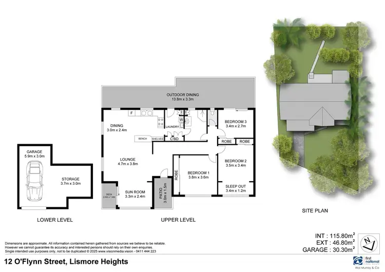 Floorplan of Homely house listing, 12 O'Flynn Street, Lismore Heights NSW 2480