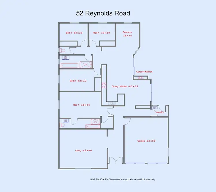 Floorplan of Homely house listing, 52 Reynolds Road, Innisfail Estate QLD 4860