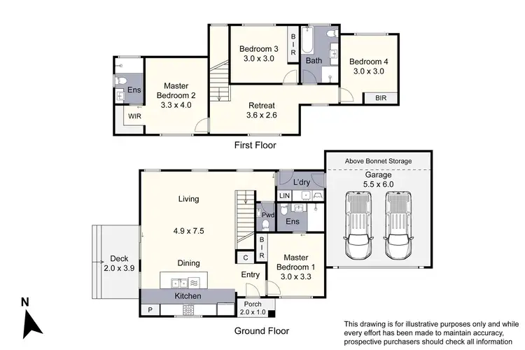 Floorplan of Homely townhouse listing, 4/44 Nockolds Crescent, Noble Park VIC 3174