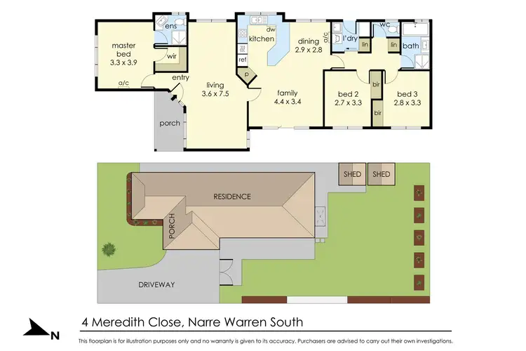 Floorplan of Homely house listing, 4 Meredith Close, Narre Warren South VIC 3805