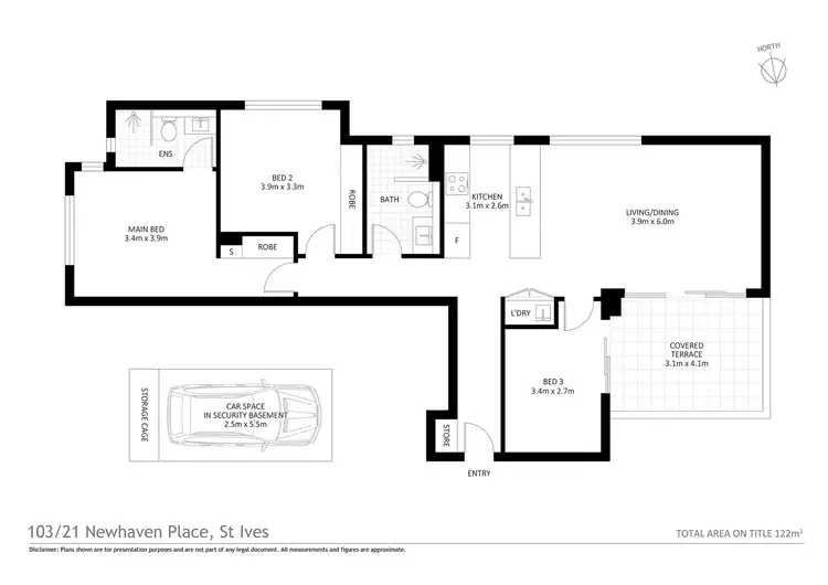 Floorplan of Homely apartment listing, 103/21 Newhaven Place, St Ives NSW 2075