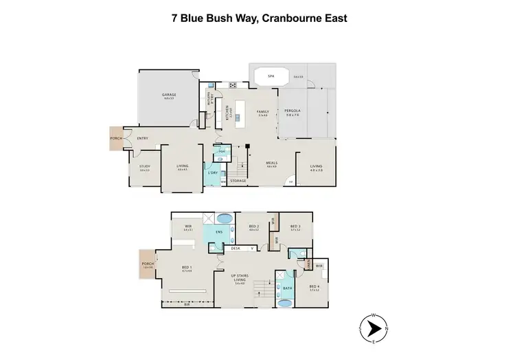 Floorplan of Homely house listing, 7 Blue Bush Way, Cranbourne East VIC 3977