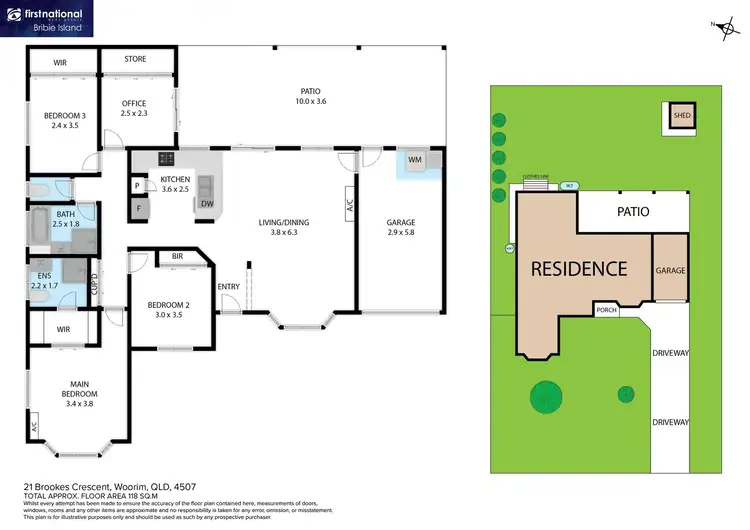 Floorplan of Homely house listing, 21 Brookes Crescent, Woorim QLD 4507